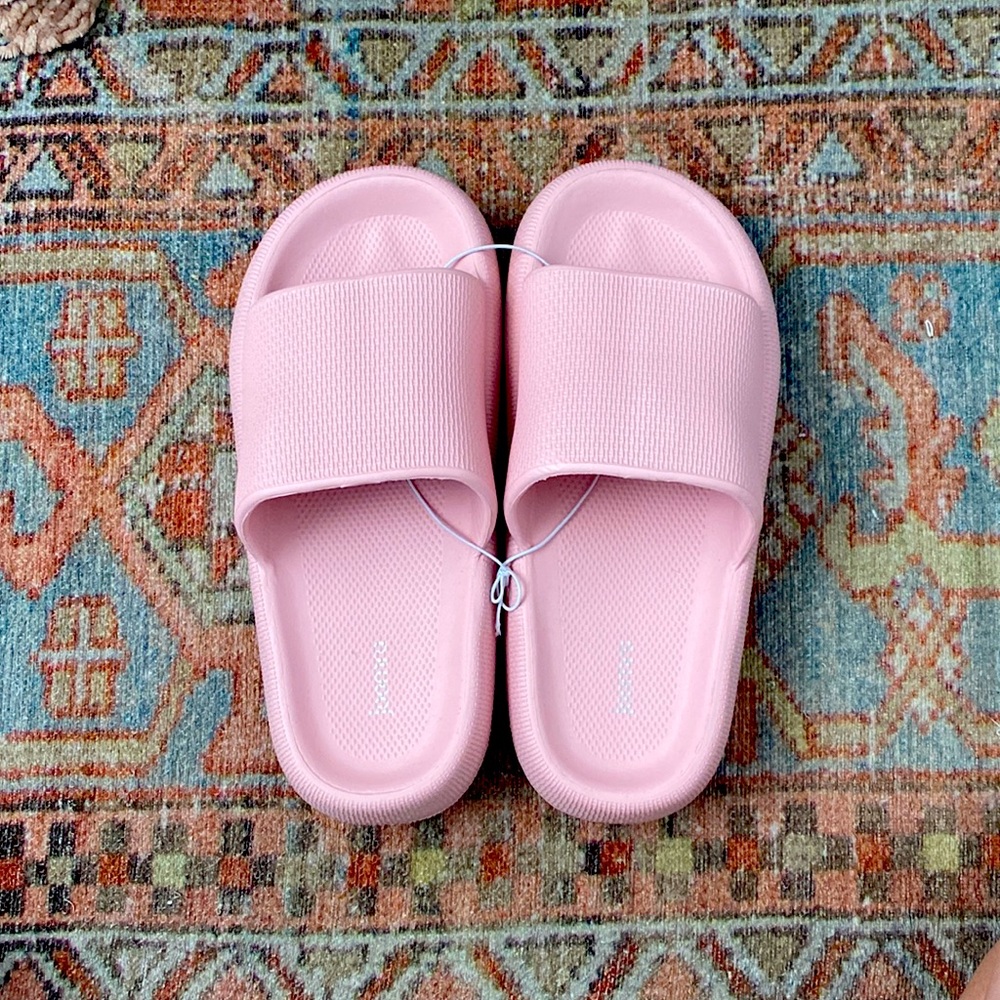 Pink pillow cloud slides